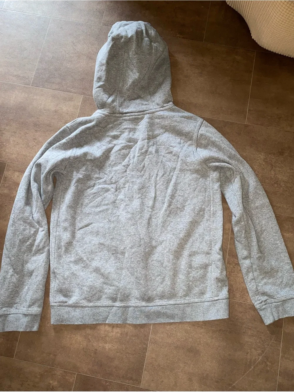 Nike Kids Gray Hooded Pullover Sweatshirt